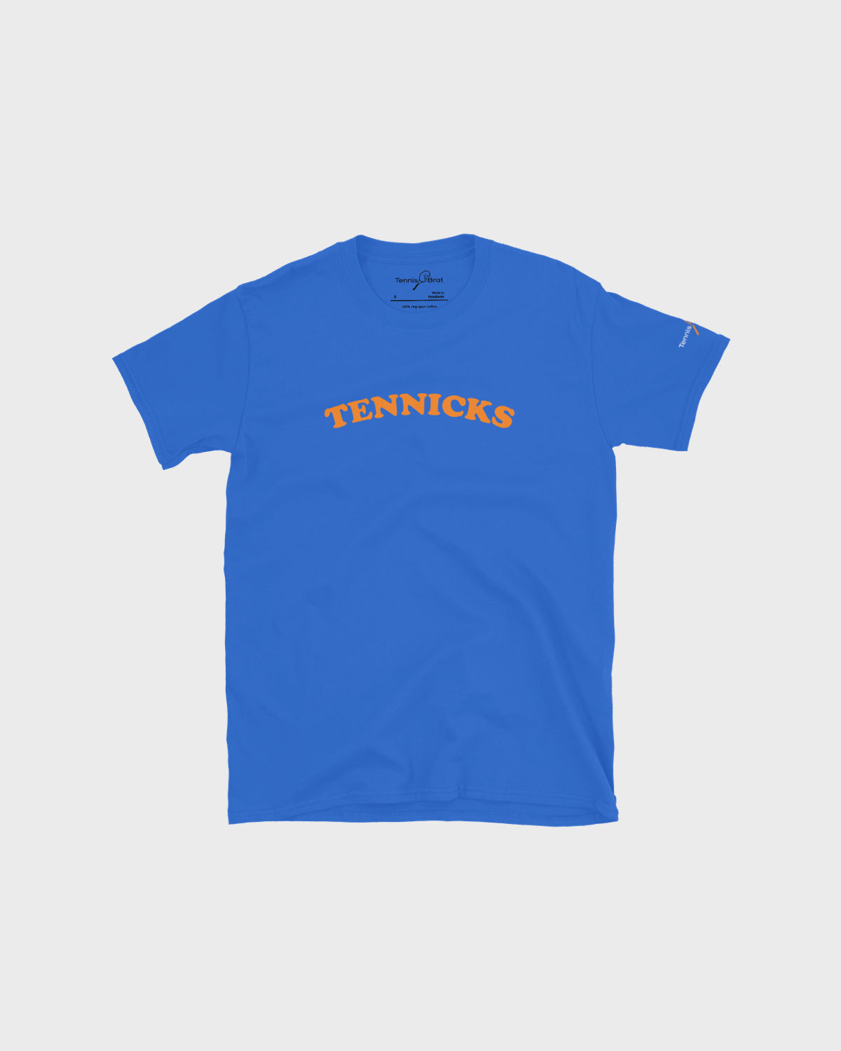 TENNICKS tee in royal blue from the Tennis Brat capsule