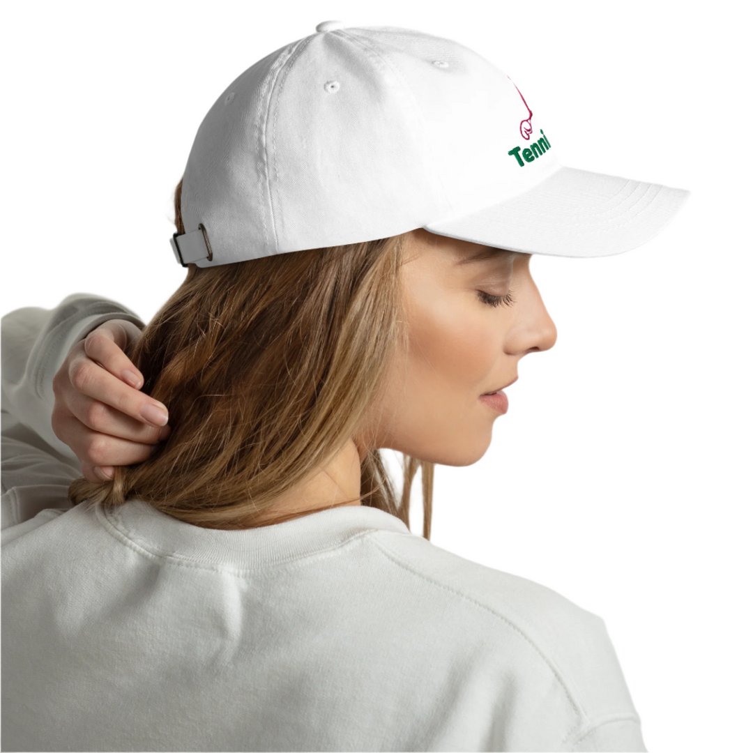 Women's Embroidered Green & Pink Tennis Brat™ Logo