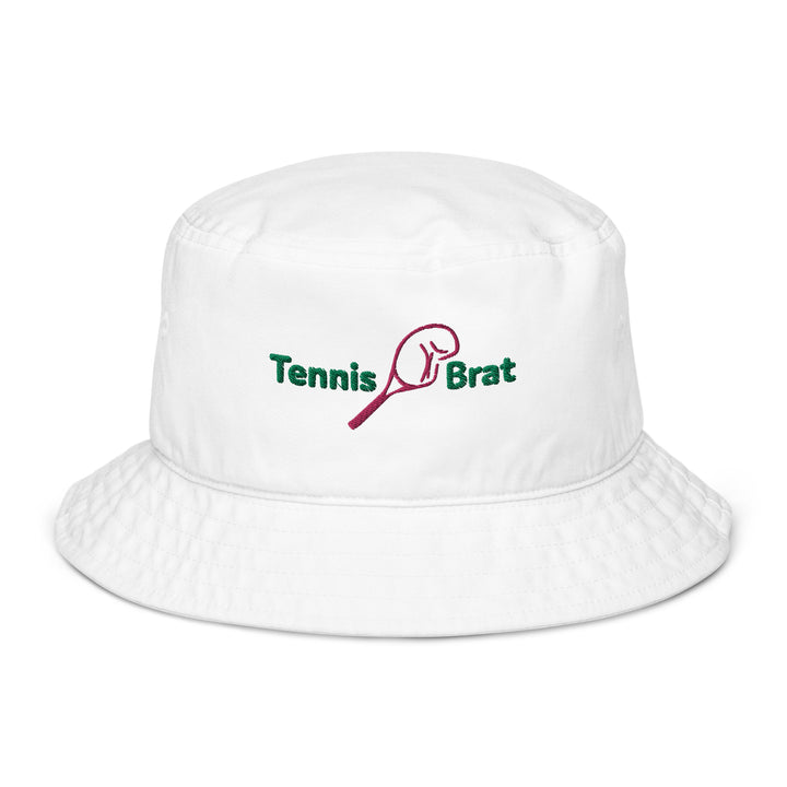 Bucket Hat - Embroidered Green & Pink Classic Logo