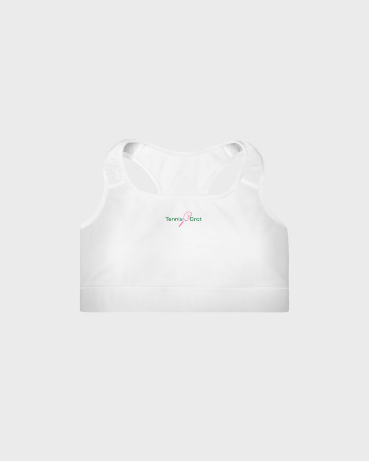 Padded Sports Bra - Green & Pink Classic