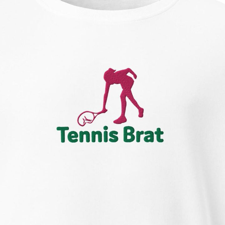 Women's Embroidered Green & Pink Tennis Brat™ Logo